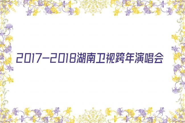 2017-2018湖南卫视跨年演唱会剧照