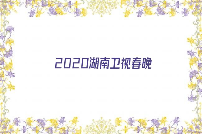 2020湖南卫视春晚剧照