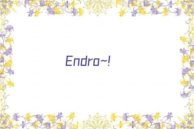 Endro~！剧照