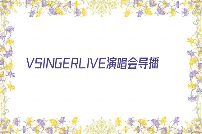 VSINGERLIVE演唱会导播剧照