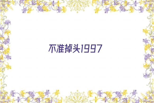 不准掉头1997剧照