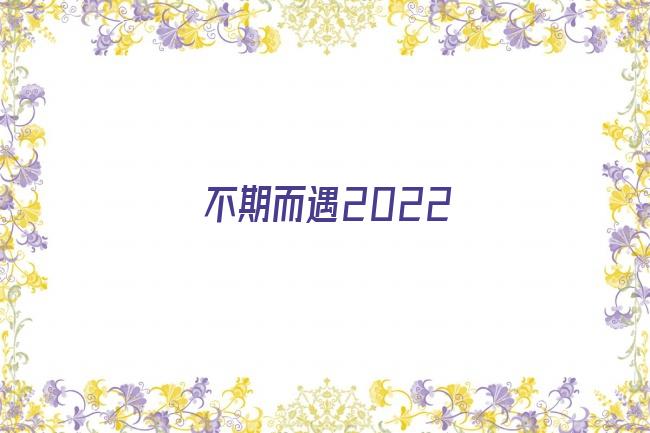 不期而遇2022剧照