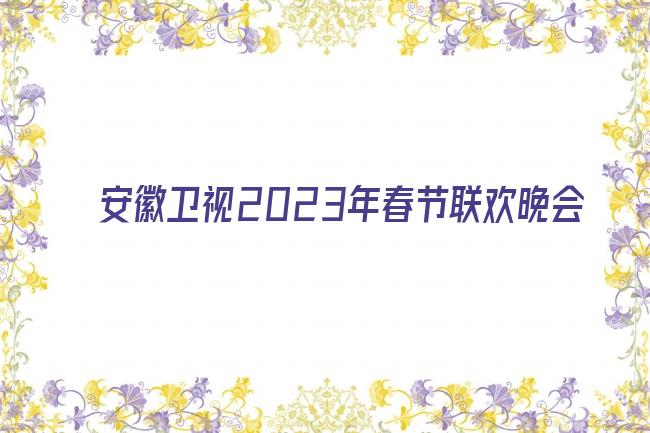 安徽卫视2023年春节联欢晚会剧照