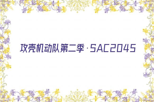 攻壳机动队第二季·SAC2045剧照