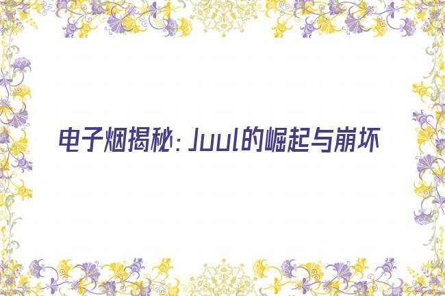 电子烟揭秘：Juul的崛起与崩坏剧照