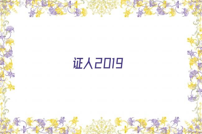 证人2019剧照